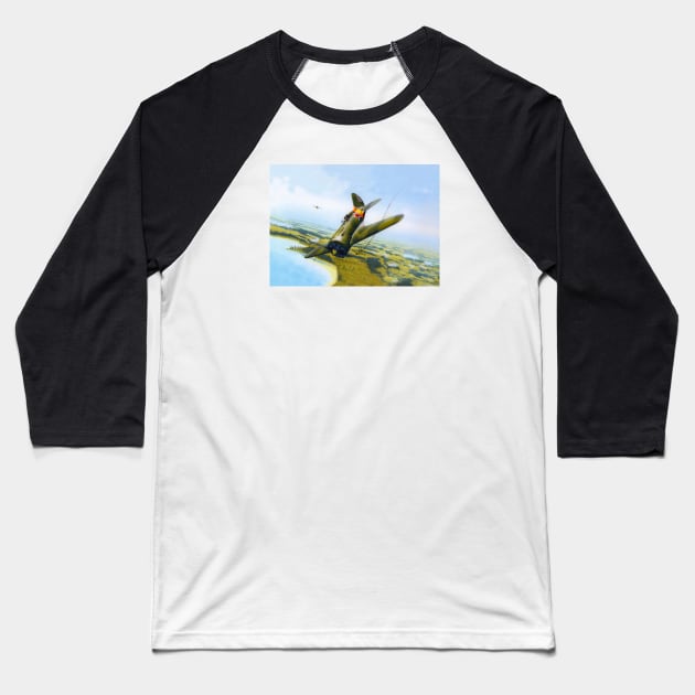 Polikarpov I16 Baseball T-Shirt by Aircraft.Lover